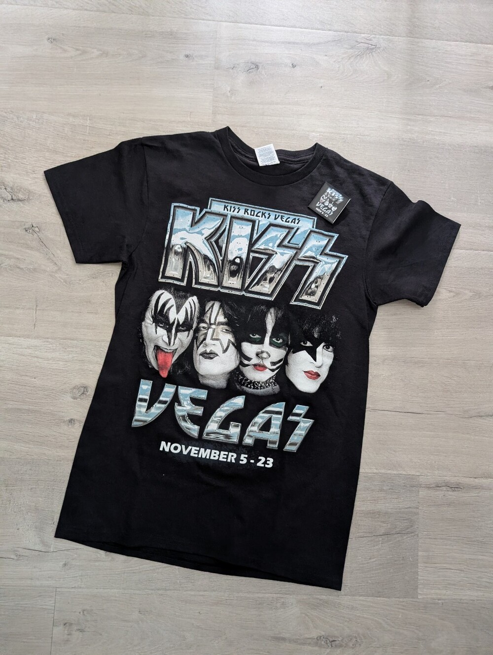 KISS Las Vegas Residency staff Shirt / Pin